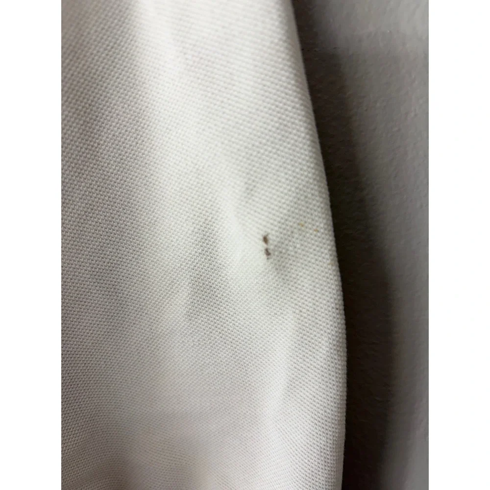Polo Ralph Lauren Mens XL Cream Off White Short Sleeve Pique Cotton Polo Shirt